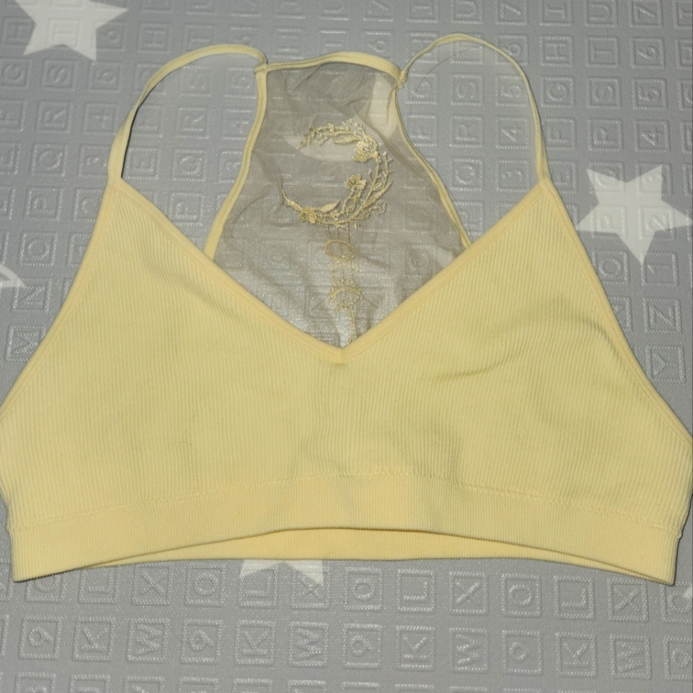 NWOT embroidered bralette